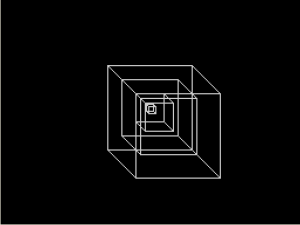 Turtle Graphics 3D cubes screenshot