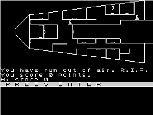 Cygnus gameplay screen showing the ship interior