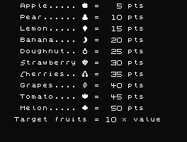 Jumpman fruit points screen